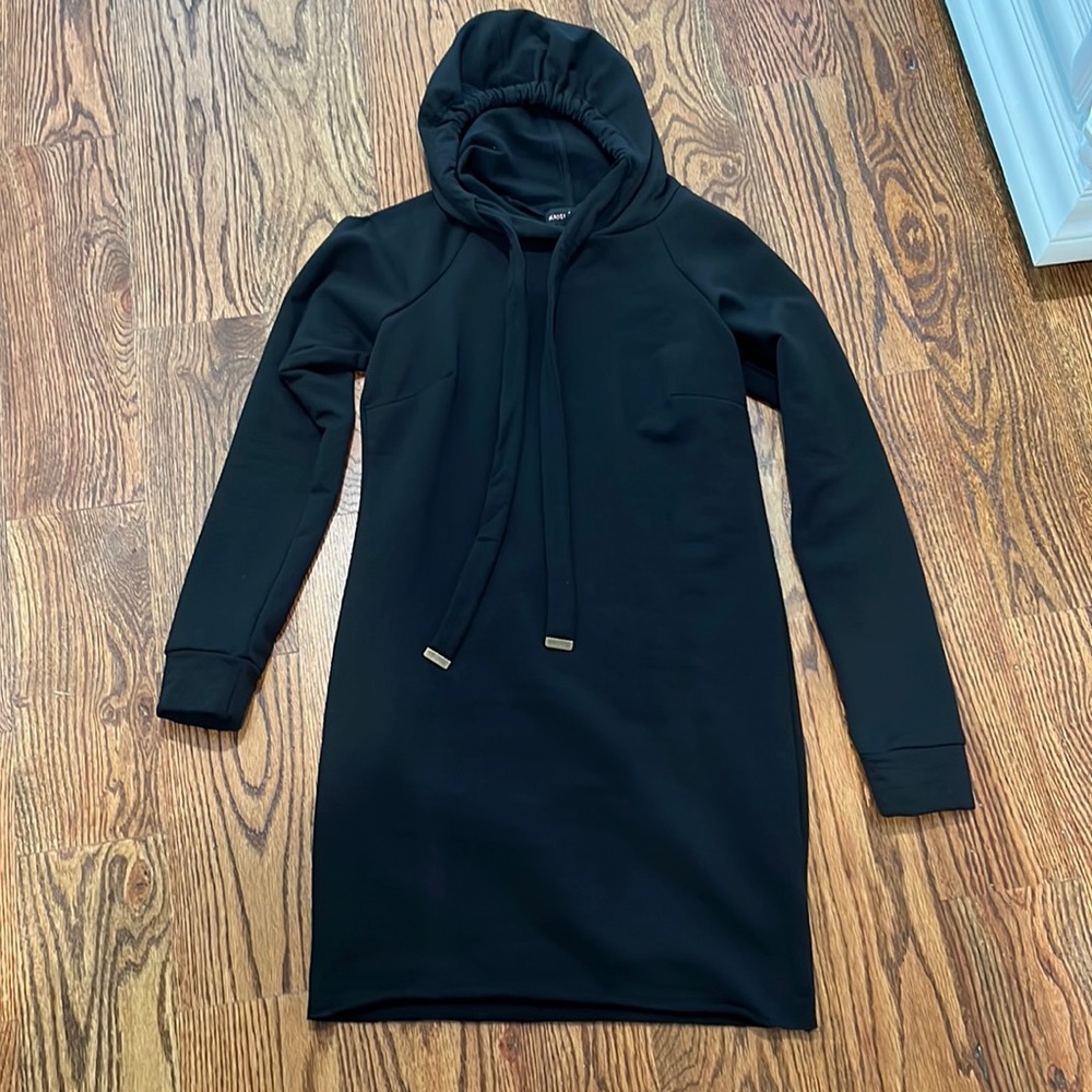 Hooded sweatshirt dress